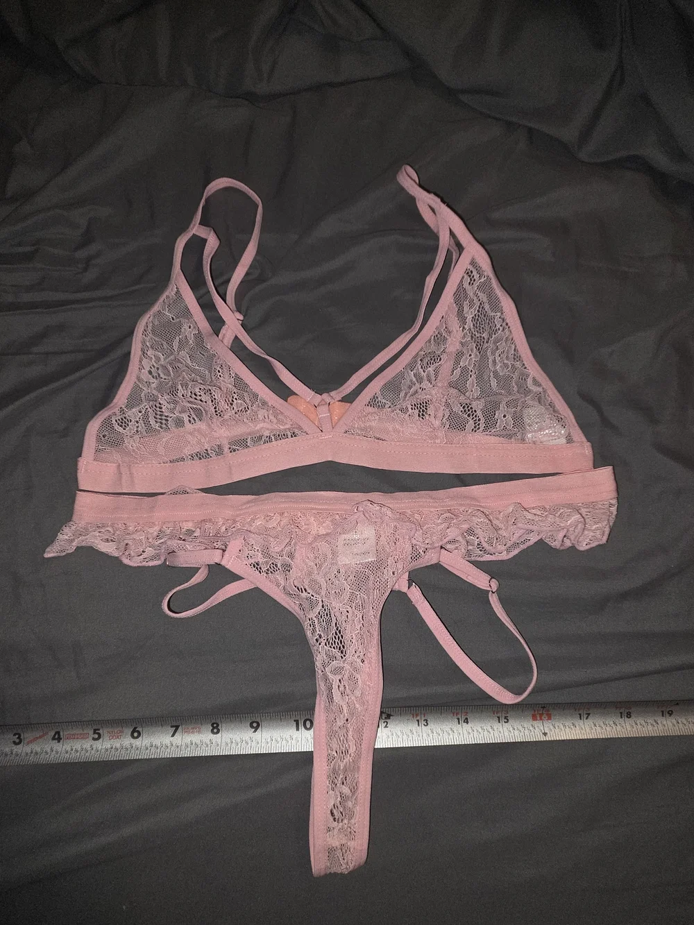 NWOT Pink Lace Bralette & Thong Set - Women's Intimates
